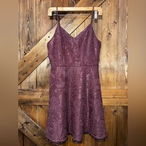 Altar’d State Jacquard Sequin and Lace Mini Dress size Medium